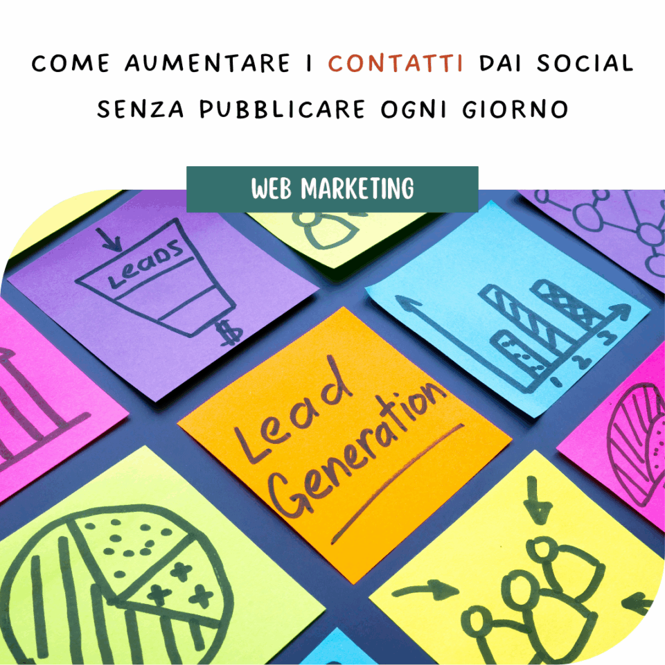 Come aumentare i contatti dai social senza pubblicare ogni giorno